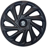 Sparco Wheel Covers Varese 14 Inch Black - Set of 4 pieces