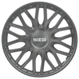 Sparco Radzierblenden Roma 16 Zoll Grau - Satz mit 4 Stück