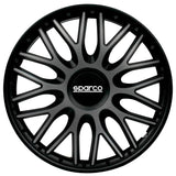 Sparco Radzierblenden Roma 16 Zoll Grau/Schwarz - Satz mit 4 Stück