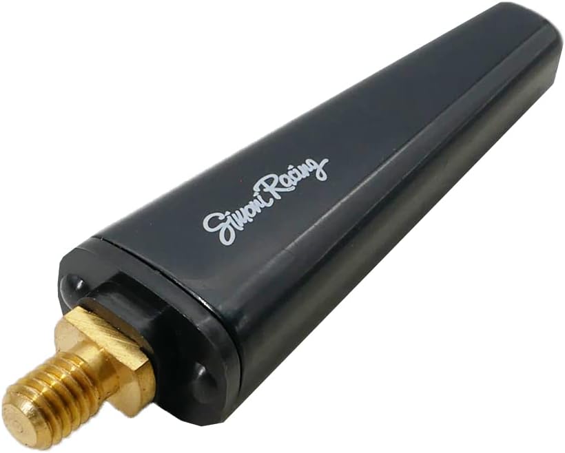 Simoni Racing Aluminium 'Real' Antenne Spezial M6 - Schwarz - Länge 6cm - passend für Alfa/Fiat/Lancia 