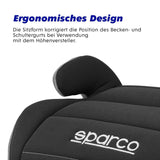 Sparco Kindersitz F100KI Schwarz/Grau i-Size 125-150 cm (ECE-R129/03)