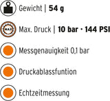 SKS GERMANY Airchecker Digitaler Druckmesser für Presta oder Schrader