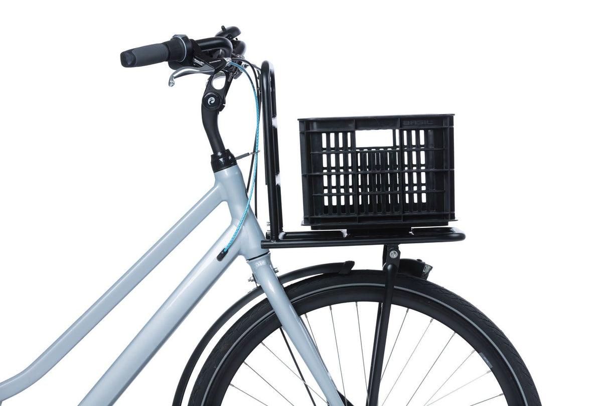 Recycled bicycle crate Basil Crate MIK S 17.5 liters 29 x 39 x 20 cm - black
