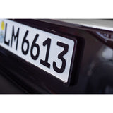 Set Premium Synthetic license plate holders 52,7x12,3cm - Type Mono - Black - 2 pieces