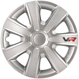 Set wheel covers VR 16-inch silver/carbon-look/logo