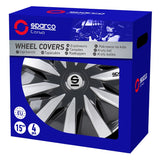 Set Sparco wheel covers Lazio 16-inch grey/silver